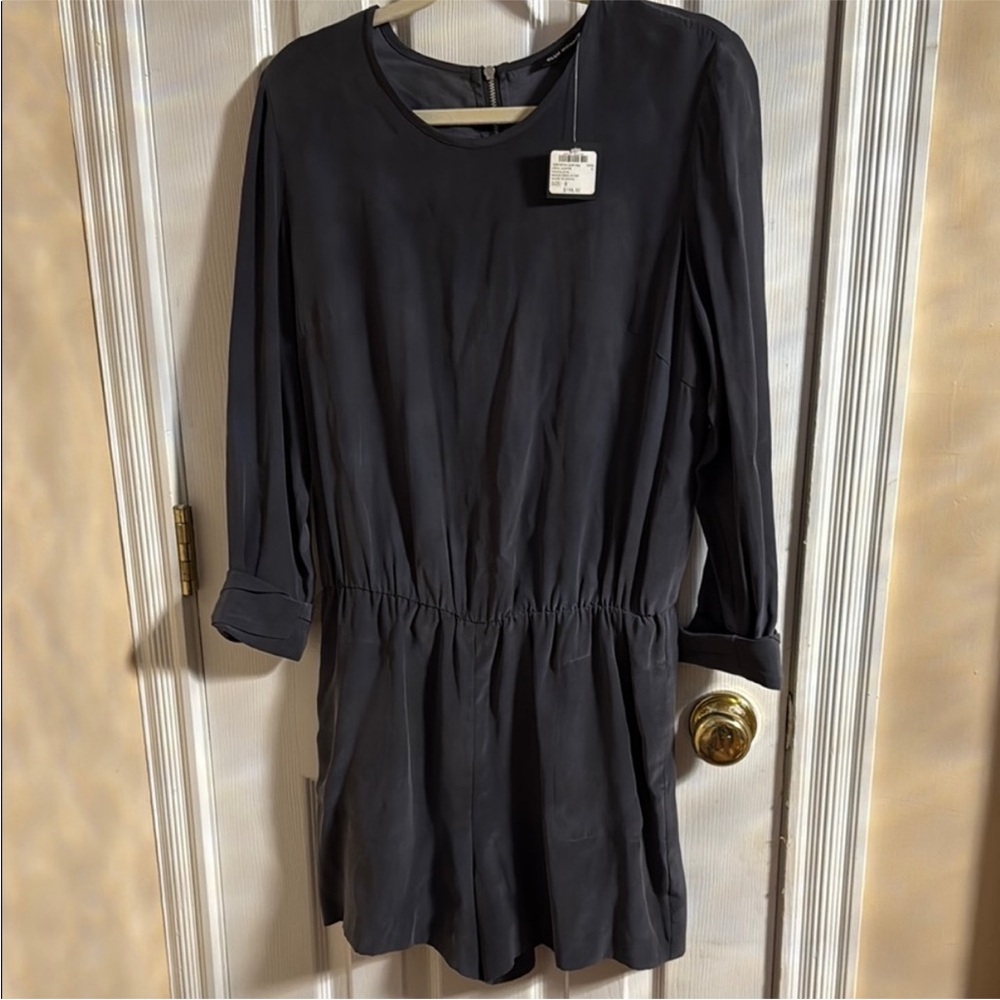 Club Monaco 3/4 sleeves Silk Rompers Sz 8 NWT - Picture 2 of 11